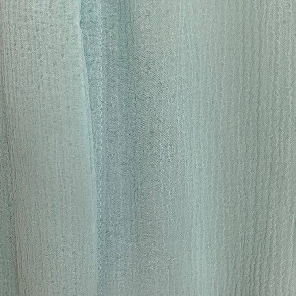 Zara Semi-Sheer blouse in a beautiful turquoise color - Picture 7 of 8